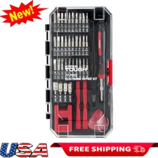 77 Pc Portable Tool Kit W/ Magnetic Screwdriver & Bits Homeowner Handyman