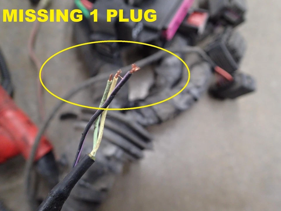 Arnés de cables de motor Audi S4 2013 3,0 L ID# 8K1971072NT falta 1 enchufe Foto 3 de 4