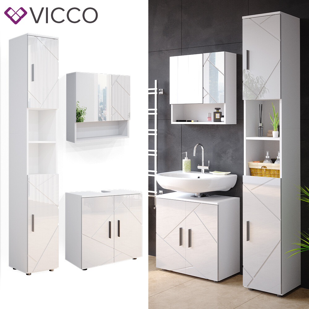 Mobilier de salle de bains Irma Vicco gain de place pour petites surfaces de douche