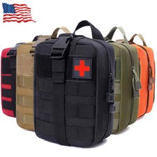 IFAK Molle Pouch - Tactical First Aid Medical Pouch Trauma Bag with D-Ring Hook