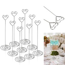 Table Sign Holder Heart Name Holders Pattern Card Placement Clips
