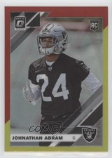 2019 Panini Donruss Optic Rookies Red & Yellow Prizm Johnathan Abram #111 0y6s