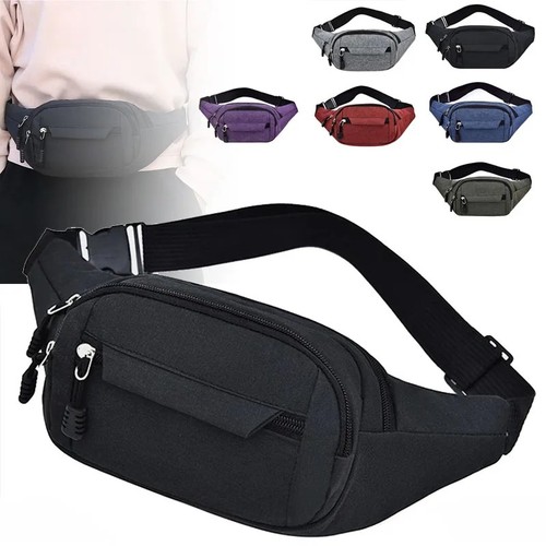 Men Women Fanny Pack Belt waist Bag Cross body Sling Shoulder Travel Sport Pouch