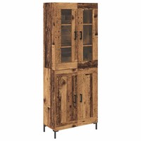 Highboard 2Er Set Altholz Holzwerkstoff Landhausstil Wohnzimmer