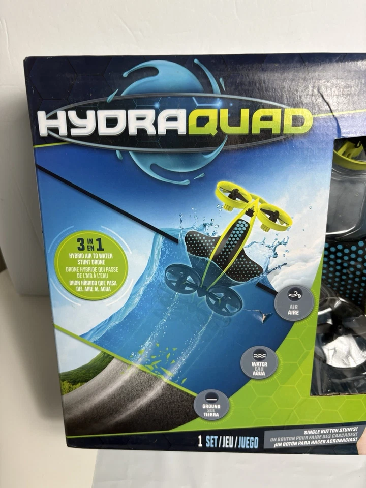 HydraQuad Remote Control Toy Race on Ground Air & Water Stunt Drone Hovercraft - Image 2 of 4
