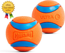Ultra Ball Dog Toy Balls for Dogs to Fetch Durable Rubber Small 2-Inch Pack of 2