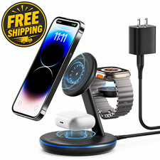 3-in-1 Wireless Charging Station for Apple Devices - Fast Wireless Charger Stand