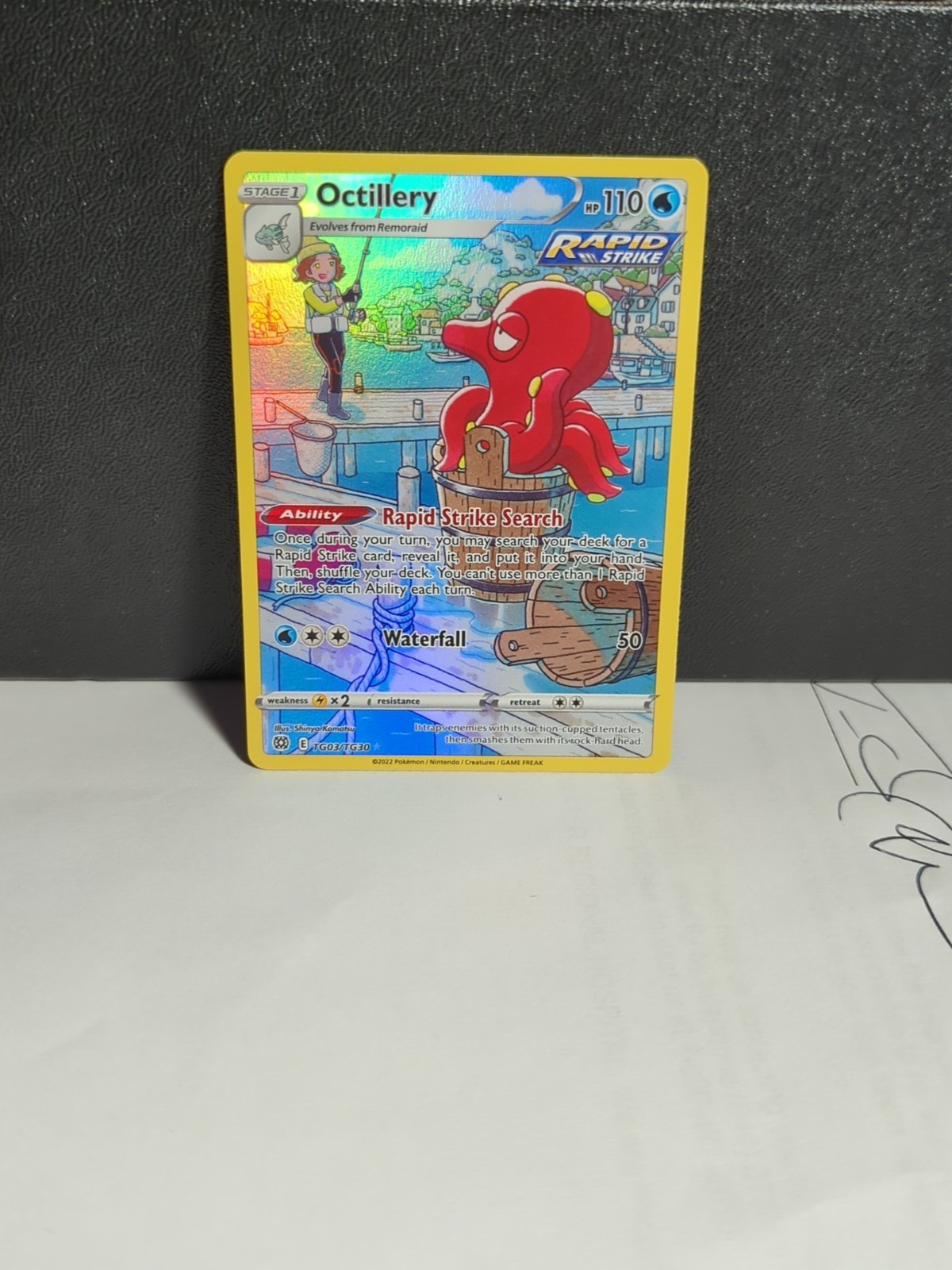 Pokemon Octillery TG03/TG30 Holo SWSH Brilliant Stars Trainer Gallery NM/LP