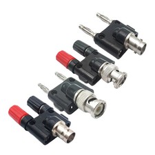 Q9 BNC Banana To Two Dual 4mm Banana Male Female Jack Coaxial Connector BNC Tee