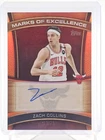 ZACH COLLINS 2025-26 TOPPS MARKS OF EXCELLENCE ORANGE AUTO /25 BULLS Q4263