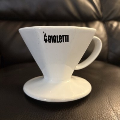 Bialetti 2-Cup Pour Over Coffee Maker White Ceramic