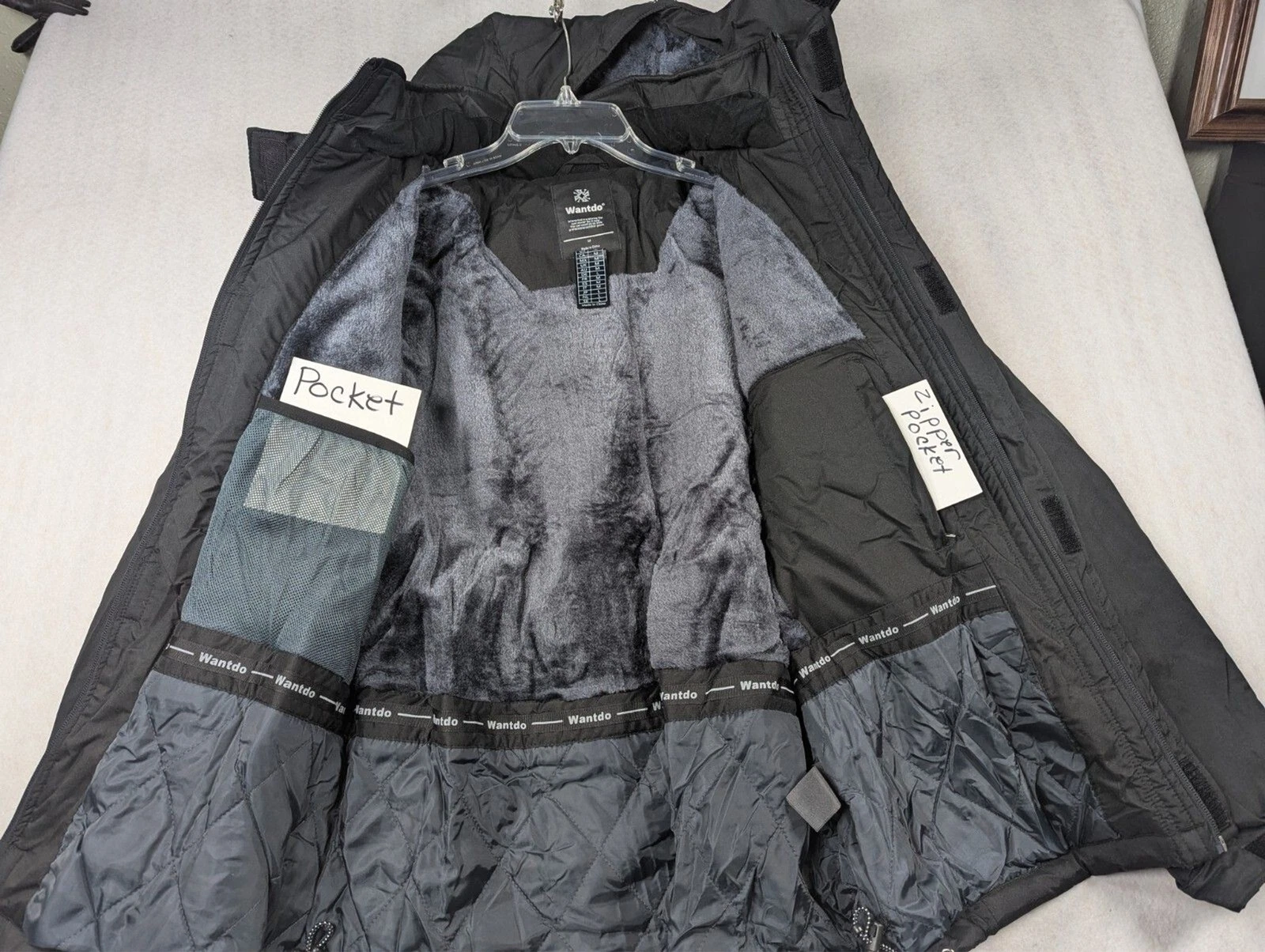 Wantdo - Waterproof - Winter Jacket - Men's Coat - Color Black - Size M - product detail image 4