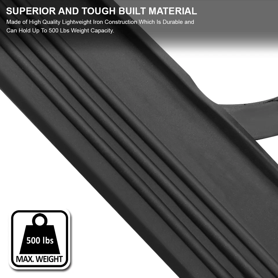 Fits 2003-2012 Land Rover Range Rover HSE Sport Aluminum Side Step Bars Pair - Image 3 of 4