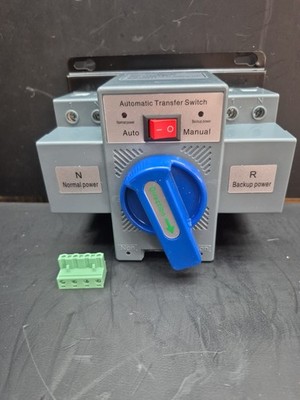 63A ATS Dual Power Automatic Transfer Switch for Generator Changeover Switch 2P