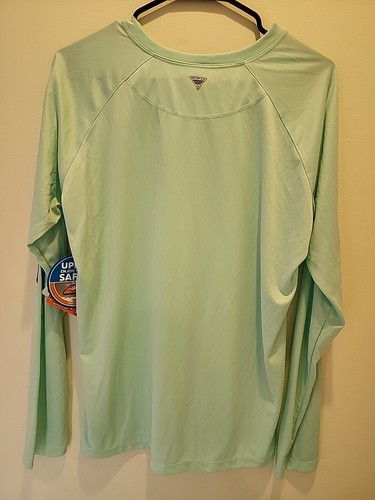 Columbia PFG Women's Tidal Tee LONG SLEEVE Mint Purple Sun Shirt XL/TG - Picture 2 of 7