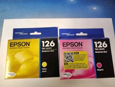 Epson 126 High Capacity Yellow and Magenta Ink Cartridges