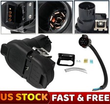 7 Way 4 Flat Trailer Tow Hitch Wiring Plug Receptacle  USCAR Connector Harness