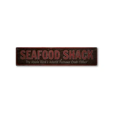Seafood Shack, Custom Cook Name World - Rustic Distressed Wood Sign