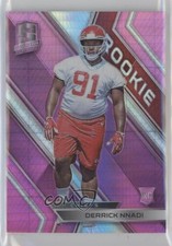2018 Panini Spectra Rookies Neon Pink Prizm 17/20 Derrick Nnadi #165 14md