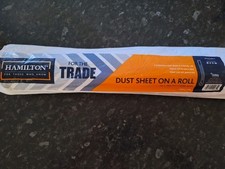 Hamilton Dust Sheet On A Roll. Polythene Sheet. 2M x 40M Roll. Part Used. Cheap.