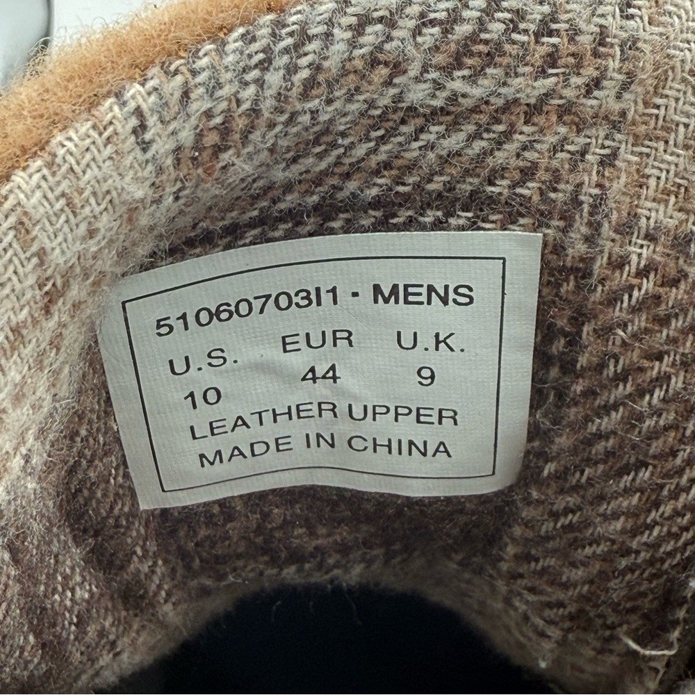Men\'s Levi’s Brown Gregory Neo Leather Wool Moc Toe Comfort‎ Lace-Up Boots Sz 10 Amazon.com | Levi main image 3