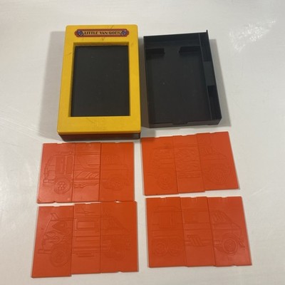Vintage TOMY Little Van Goes Drawing Kit with 12 Tiles