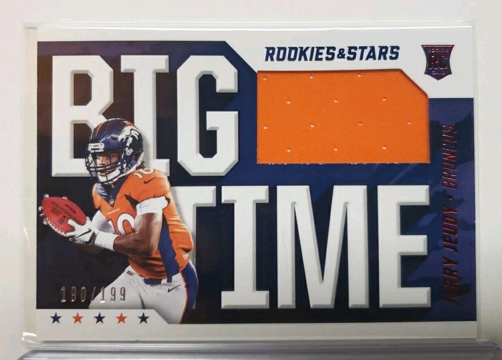 2020 Rookies & Stars Jerry Jeudy /199 Ruby Big Time Jumbo RC Patch #BT-JJ