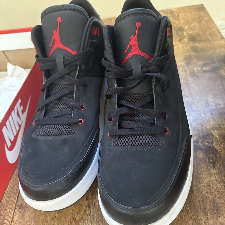 Jordan Flight Origin 3 Negro/Gimnasio-Rojo/Blanco Talla 14 820245-001 Foto 4 de 4