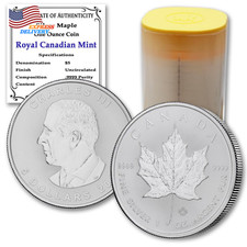 2026 Lot of (10) 1 Oz Canadian Maple Leaf Silver Coins Brilliant Uncirculated US