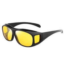 Night Driving Glasses HD Anti Glare Vision Polarized Yellow Lens Tinted Unisexs