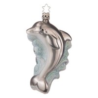 "Christbaumkugel Figur \"Delfin\" Christbaumschmuck Glas Weihnachten"