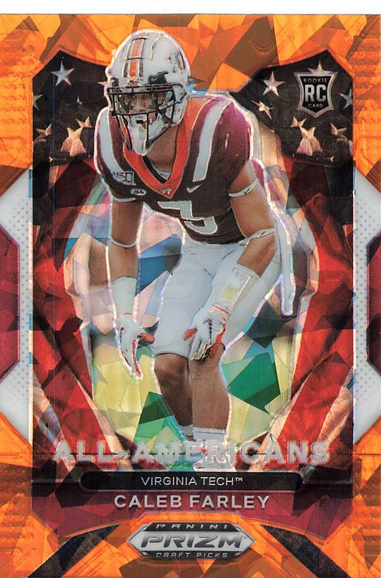 2021 Panini Prizm Draft Picks - Caleb Farley #198 Orange Ice Prizm (RC)