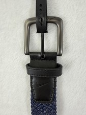 Nike G-Flex Woven Stretch Golf Belt Large Mens Blue 38 40 New NWT