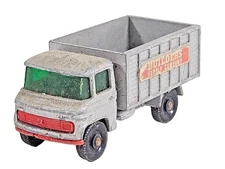 Matchbox Lesney Number 11 Mercedes Scaffolding Truck Builders Silver Color Unbox
