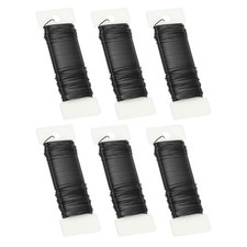112Yard Floral Wire Flexible Paddle Wire 6Roll 20 Gauge Florist Wire Black