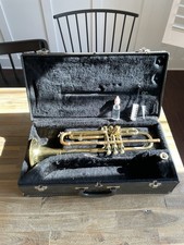 Vintage Vincent Bach Mercedes II Brass Trumpet W/ Hardshell Case FREE SHIPPING