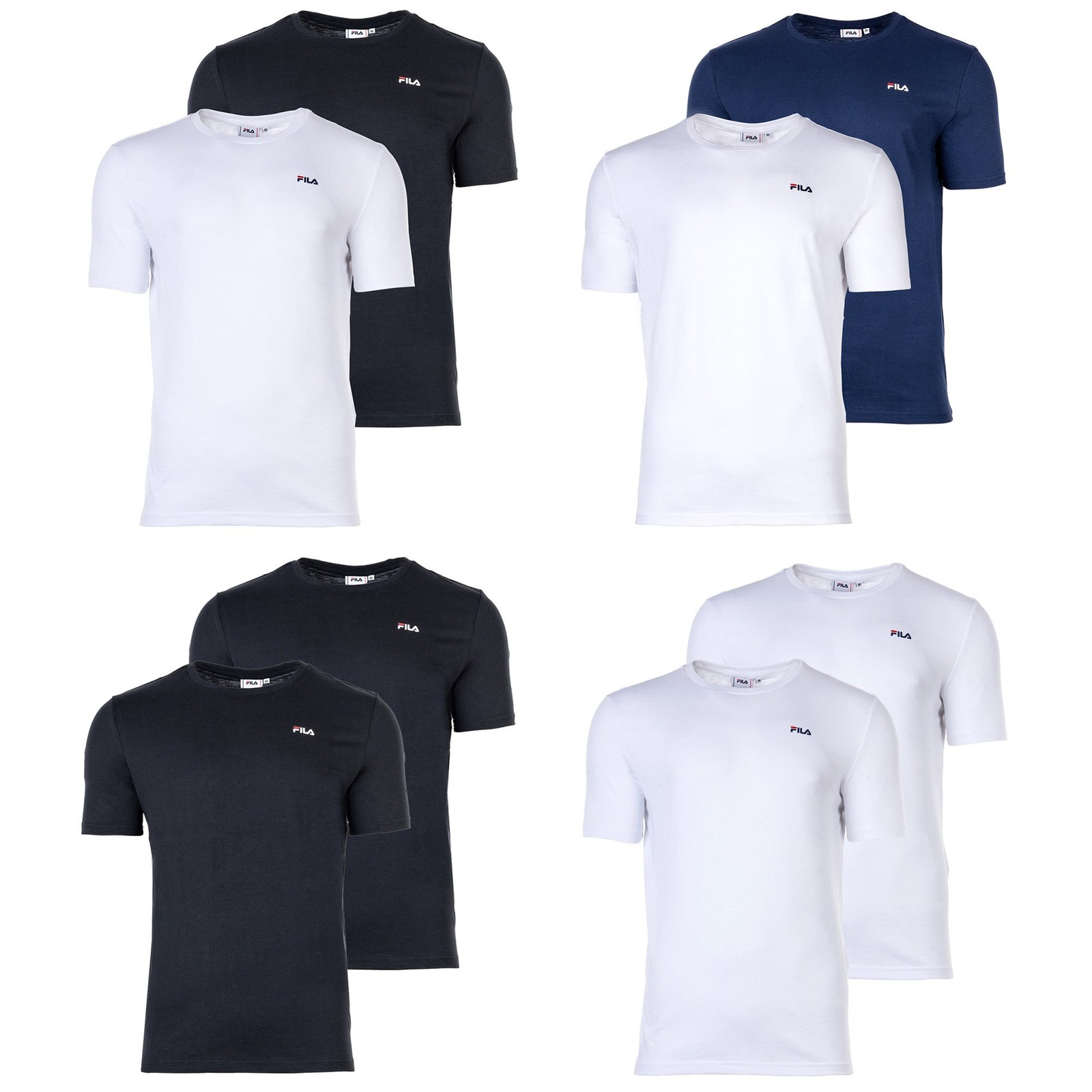 T shirt uomo FILA confezione multipla BROD Tee girocollo manica corta logo