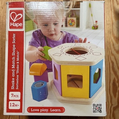 Hape Sortierbox Würfel Steckspiel ab 12 Monate Entdecker Spiel in OVP Lernspiel 