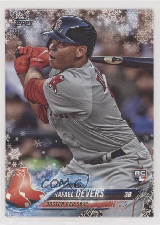 2018 Topps Holiday WalMart Mega Box Rafael Devers #HMW67 Rookie RC 12g7