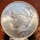 BU 1923 P Peace Silver Dollar BU Unc 90% Silver. Nice Coin