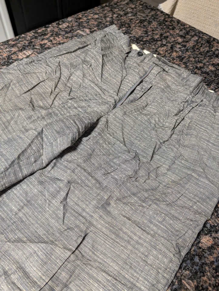 Pantalones/pantalones de vestir Giorgio Armani italianos de lana virgen gris  Foto 4 de 4