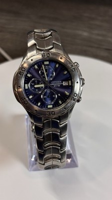 Citizen Chronograph Wristwatch 0510-S92294 GN-4-S w/New Battery