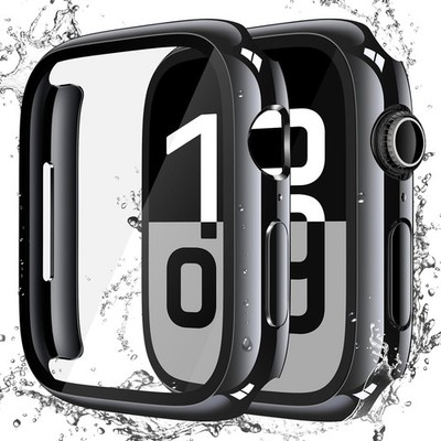2 Pack Waterproof Hard Case for Apple Watch Series 11 46mm Anti-Fall Cover