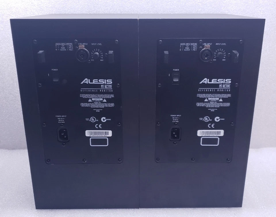 Alesis M1 Mk2 Active Reference Monitor Speaker - Black -Set of 2 [FOR PARTS] #99 - Image 2 of 4