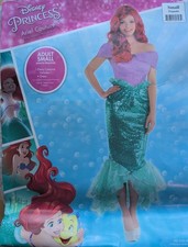 Disney Princess Ariel Couture Deluxe Adult S Halloween Costume Little Mermaid