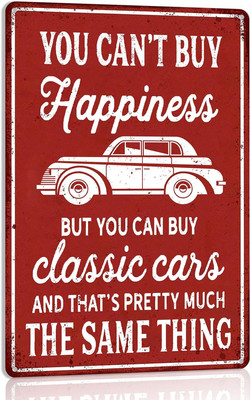 Classic Car Gifts for Men Vintage Car Decor Funny Garage Wall Decor Unique Gifts