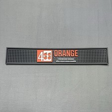 4 Orange Vodka Rubber Bar Spill Mat Drain Coaster Mancave 20.5" x 3.25"