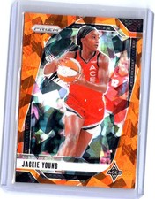 2024 Panini Prizm WNBA #1 Jackie Young Ice Orange Prizms