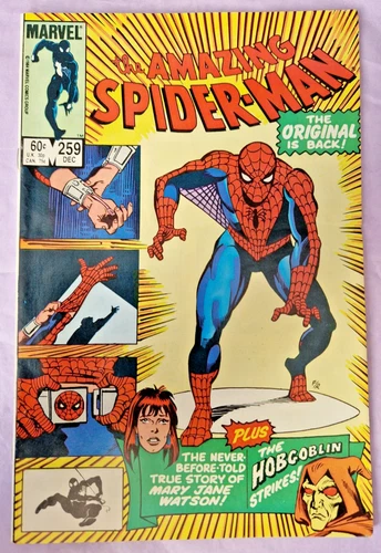 THE AMAZING SPIDER-MAN #259 Marvel Comics 1984 High Grade Condition 8.0 VF
