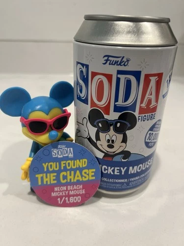Funko Soda Neon Beach Mickey Mouse Chase 1/1,000 Disney